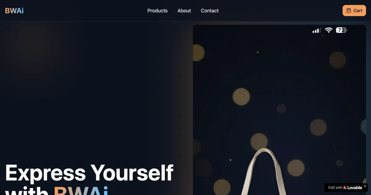 Bwai-merchandise screenshot