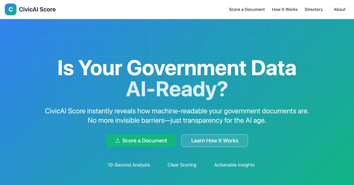 Civic-ai-check screenshot