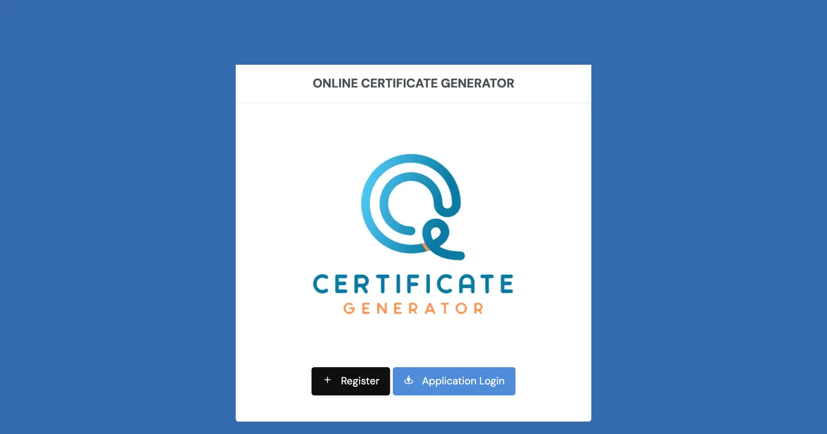 Digital Certificate Generator screenshot