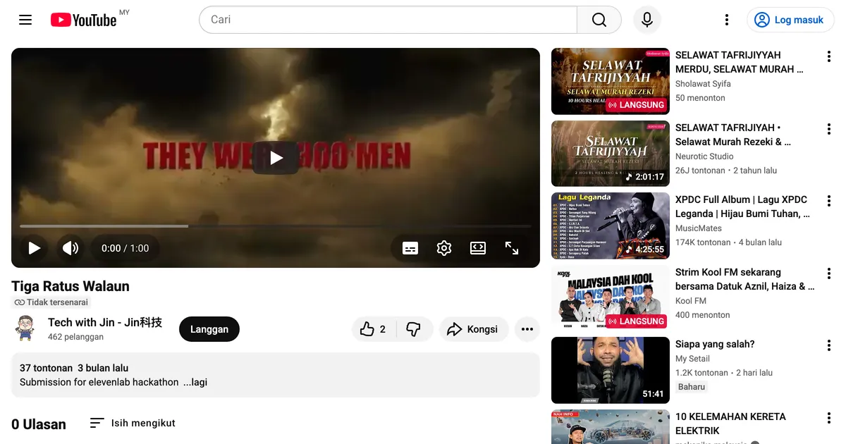 Eleven Labs Hackathon Entry screenshot