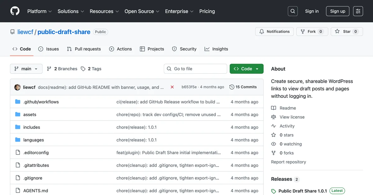 Public Draft Share screenshot
