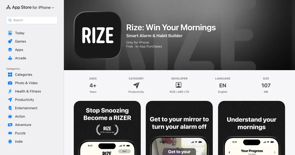 Rize screenshot