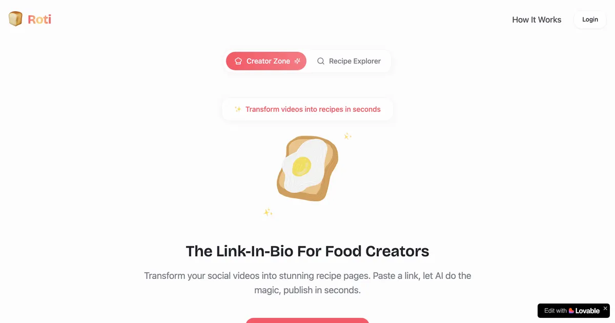 Roti For Creators screenshot