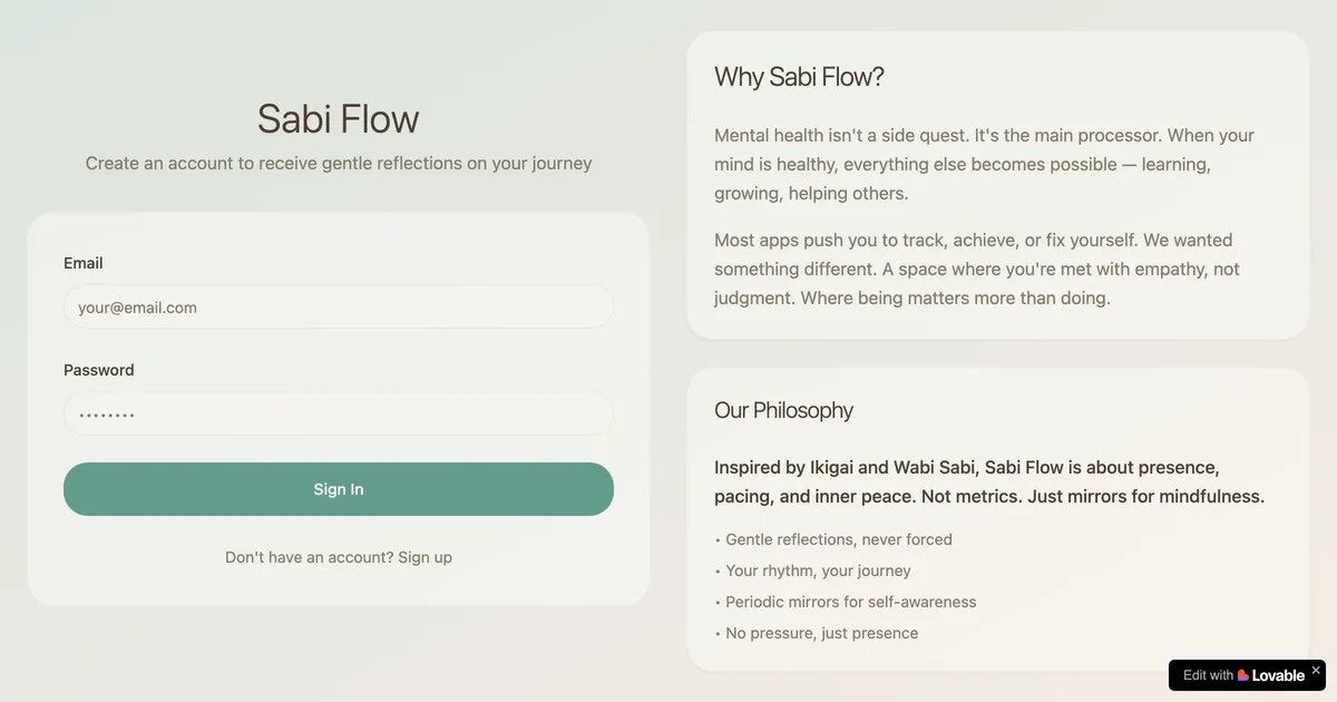Sabi Flow - Zen screenshot