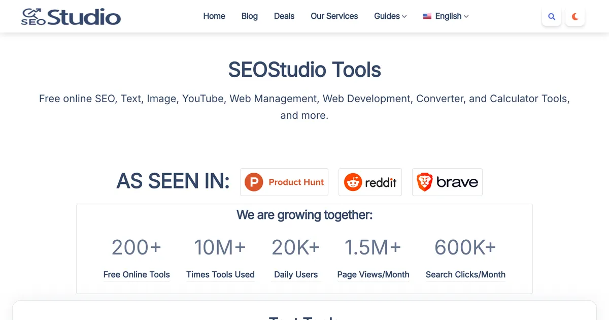 SEO Studio screenshot
